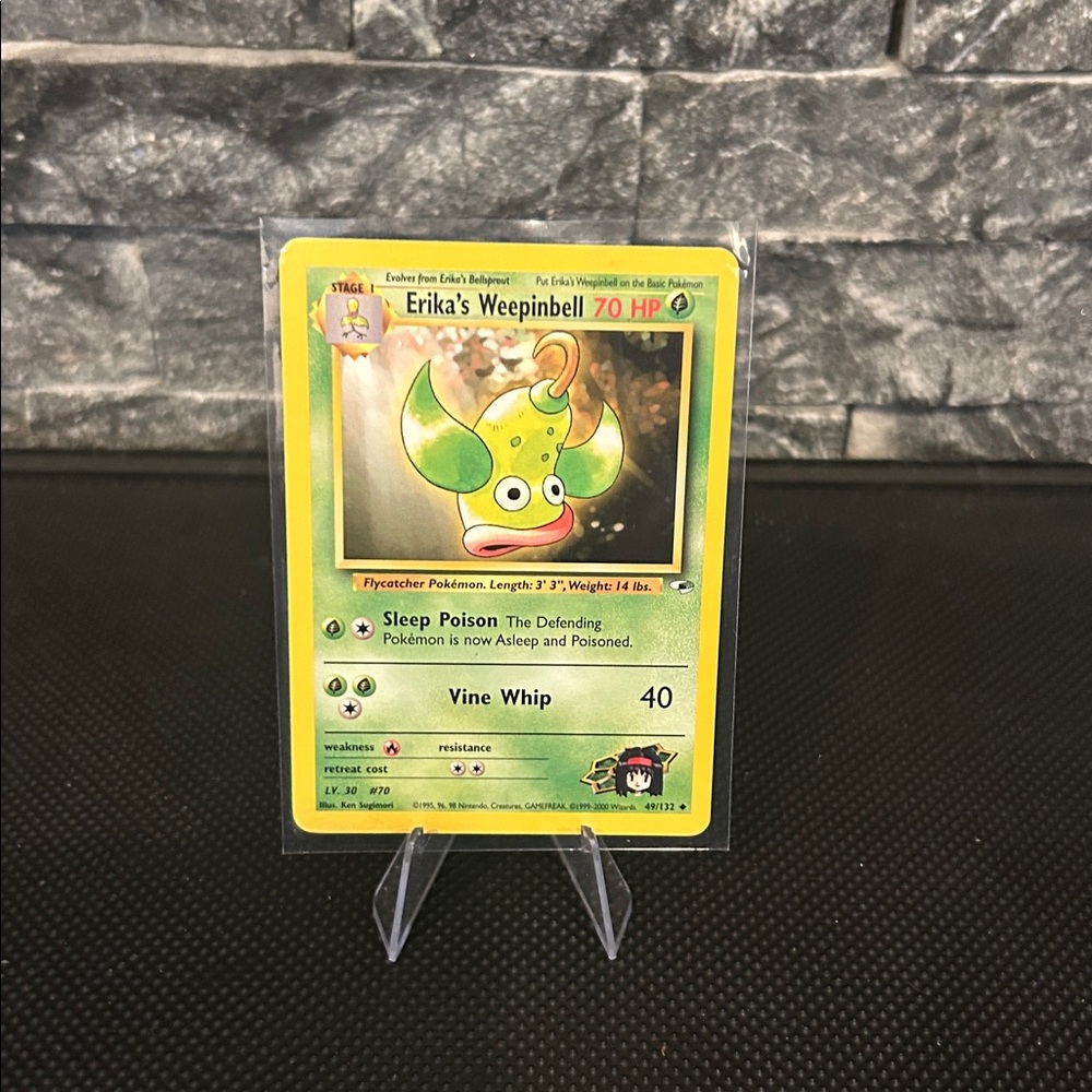 Pokemon Erika’s Weepinbell 49/132 Vintage from‎ Gym Heroes Unlimited (2000) M/NM